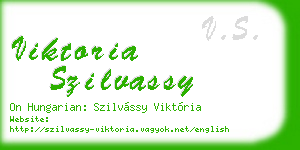 viktoria szilvassy business card